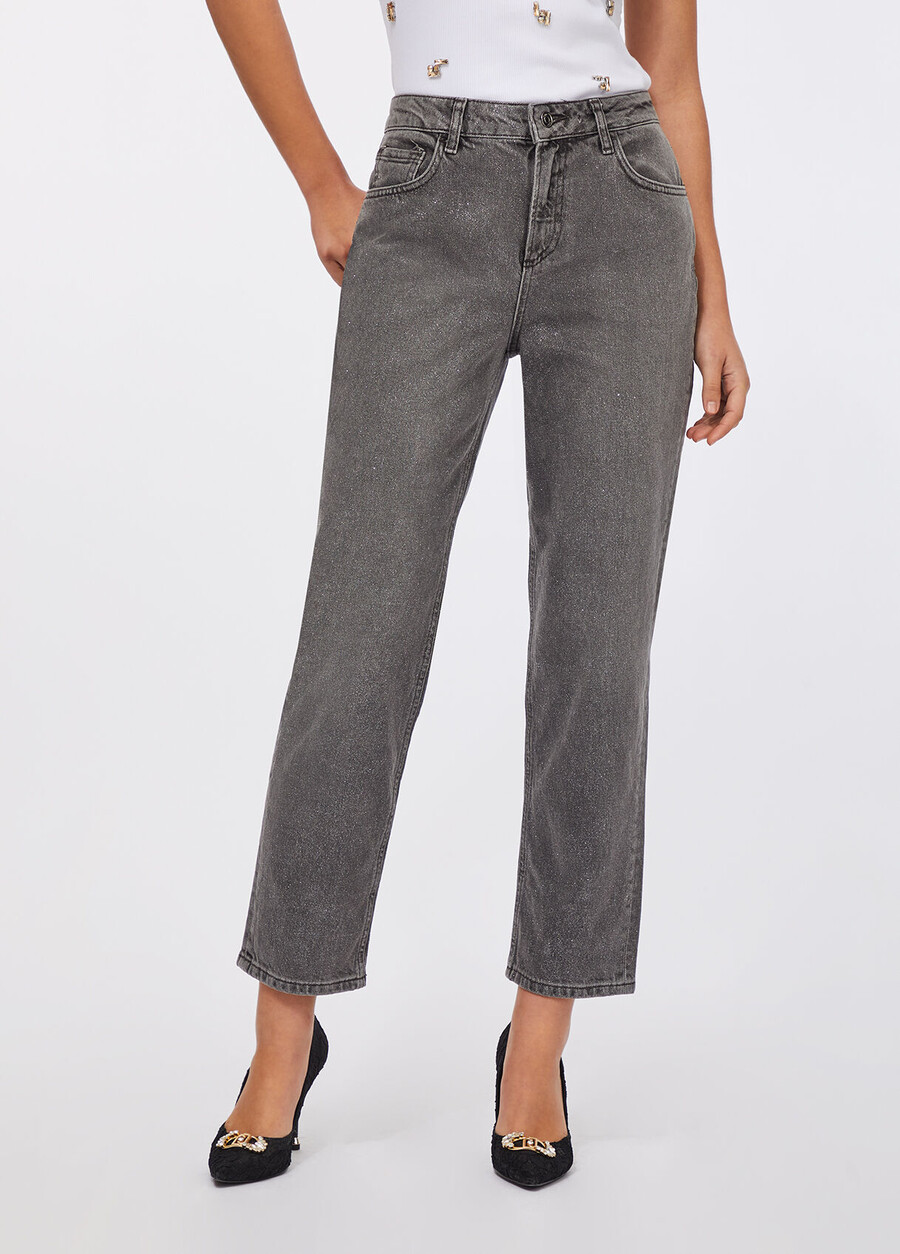 jean droit taille haute