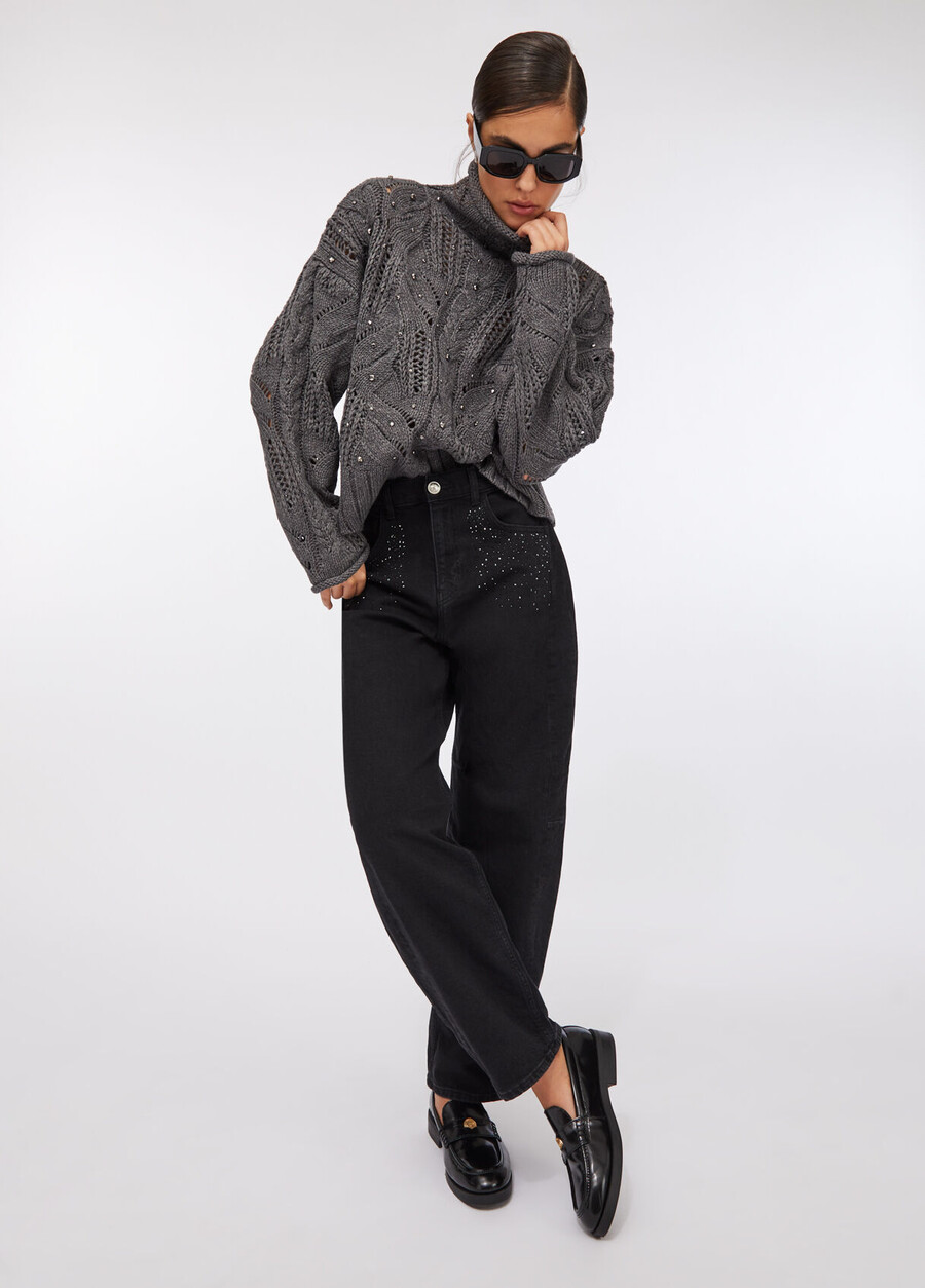 jeans tendance avec strass