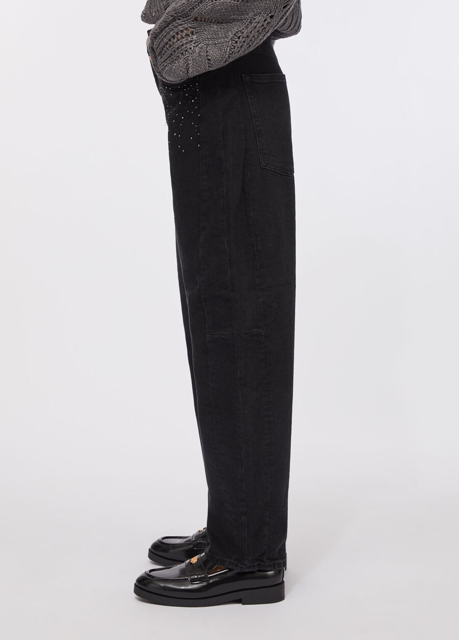 jeans tendance avec strass