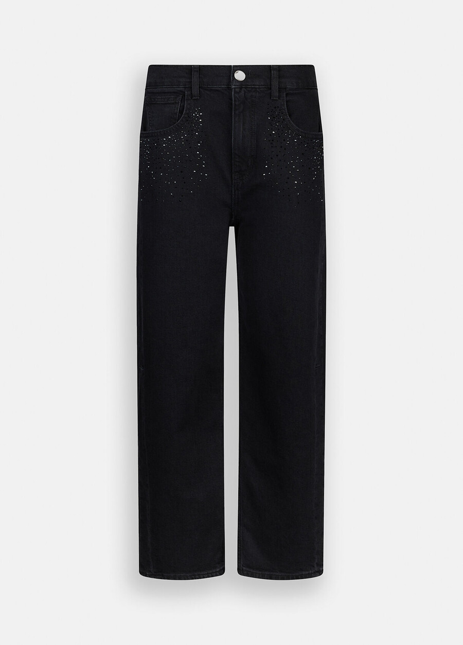 jeans tendance avec strass