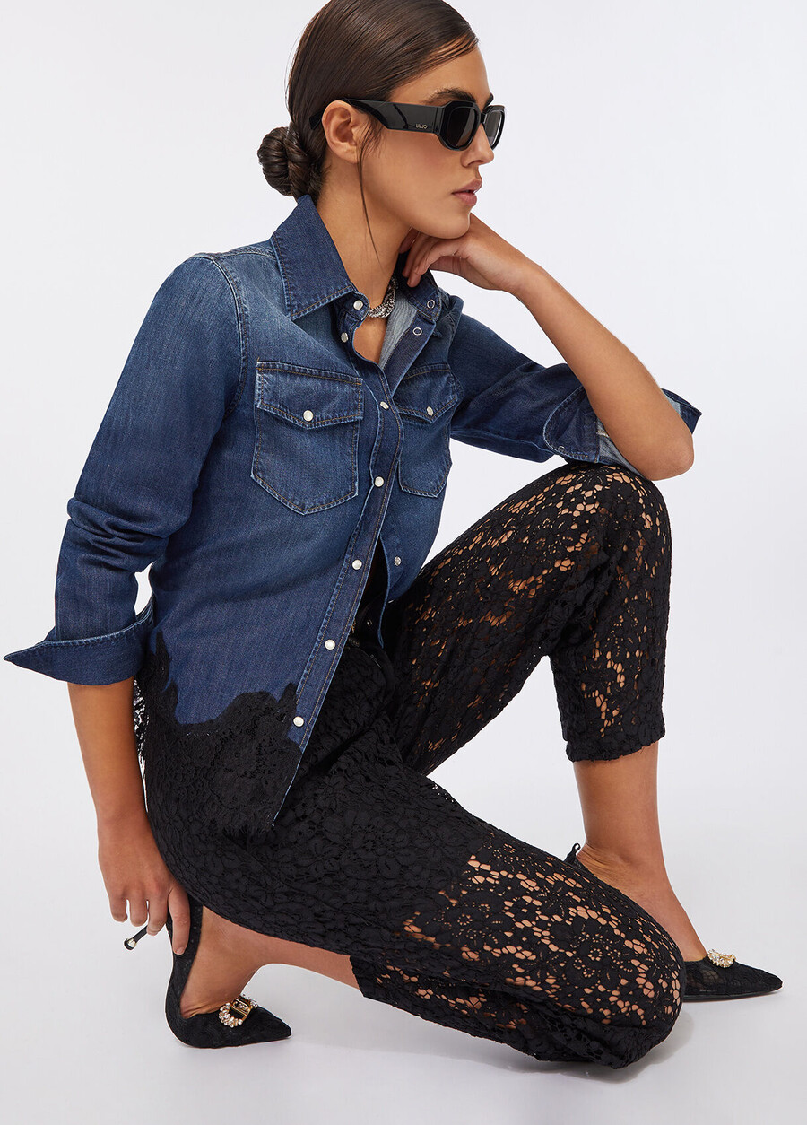 pantalon en dentelle
