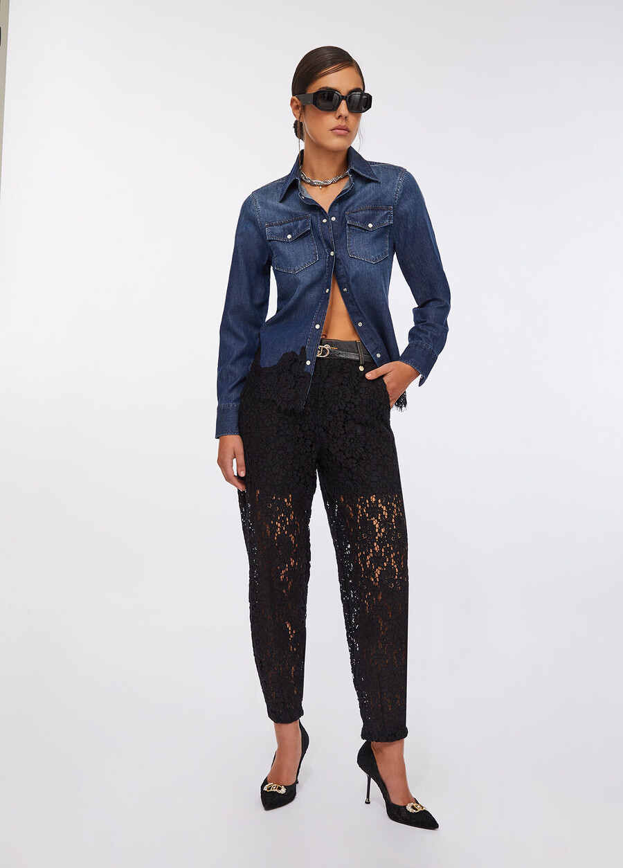 pantalon en dentelle
