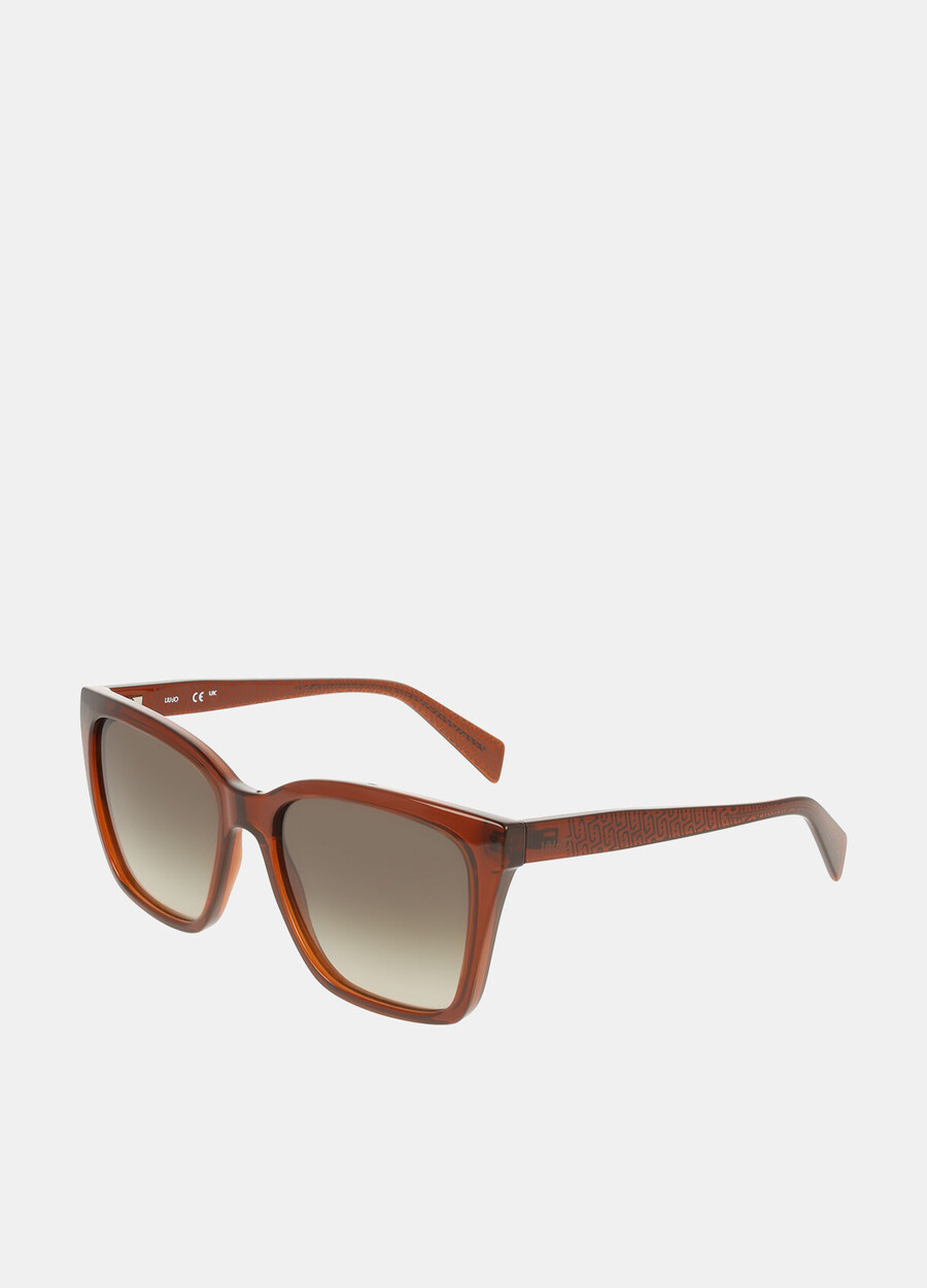 lunettes de soleil rectangulaires