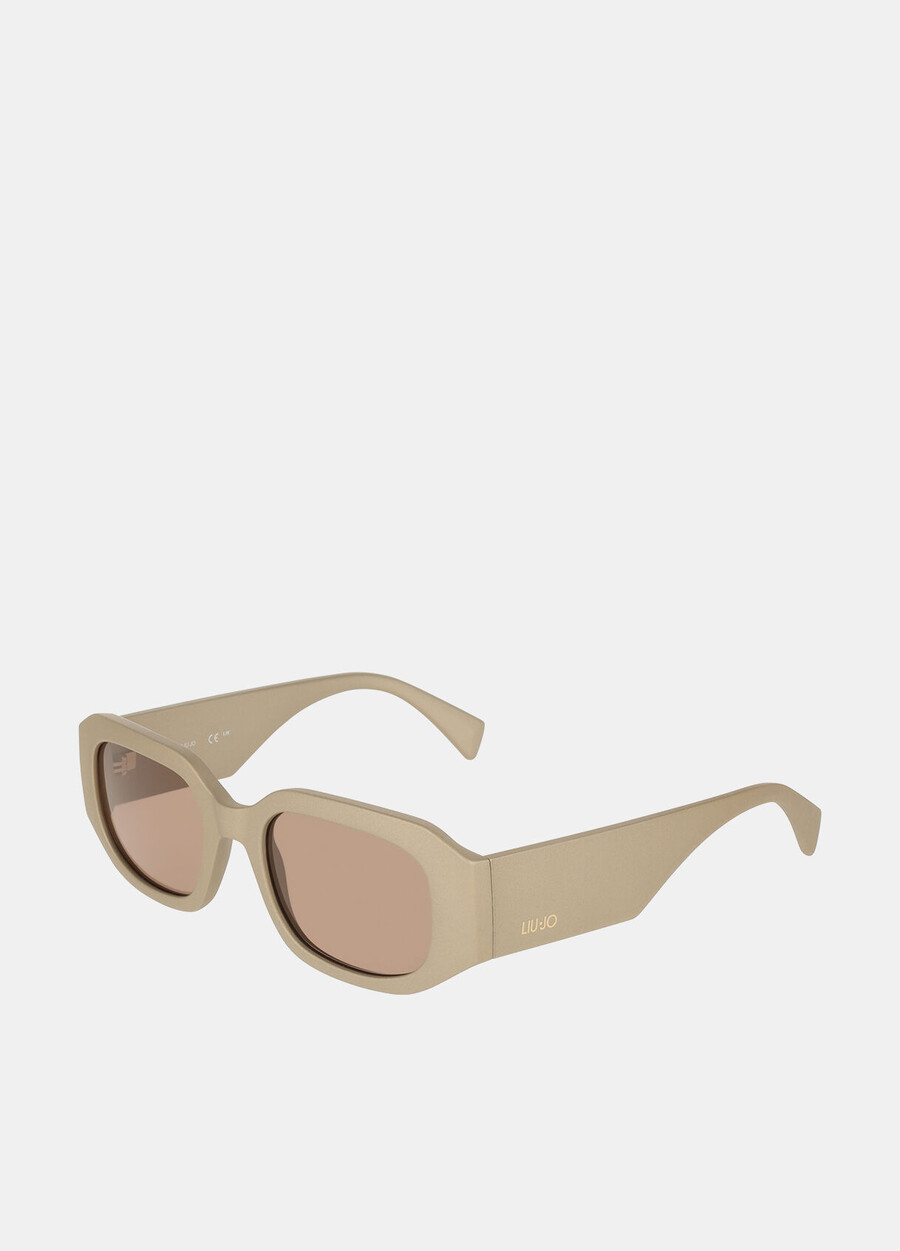 lunettes de soleil rectangulaires
