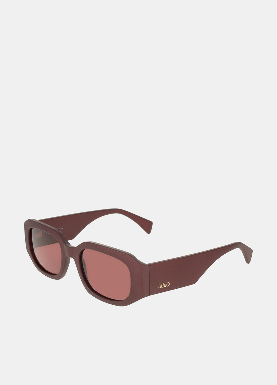 lunettes de soleil rectangulaires