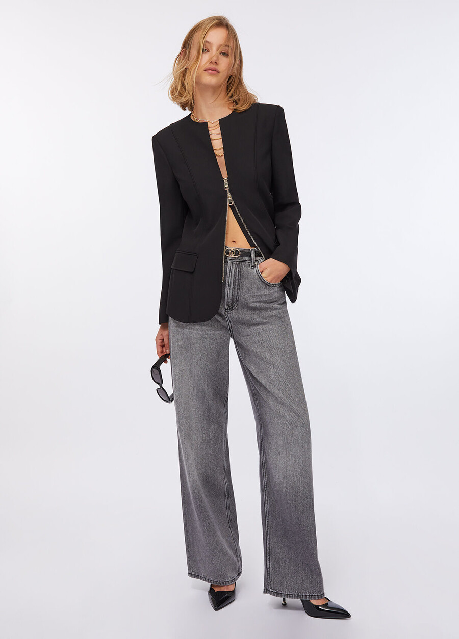 blazer zippé