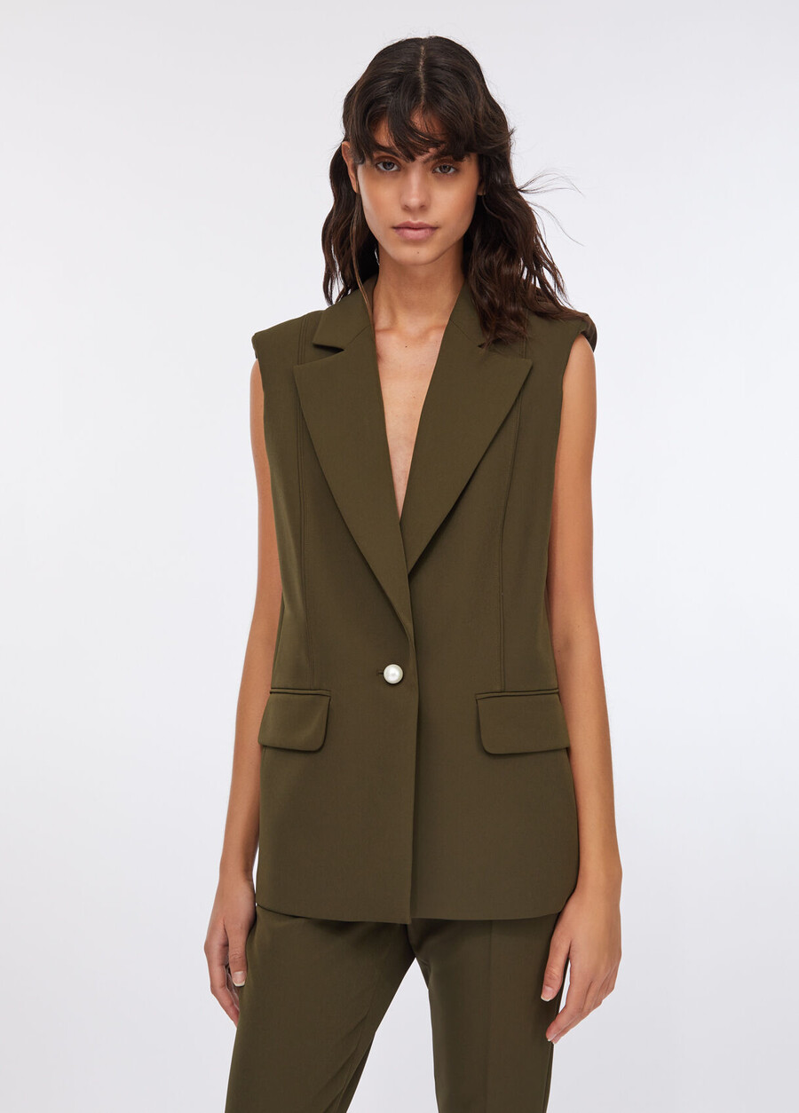 gilet à épaules rembourrées