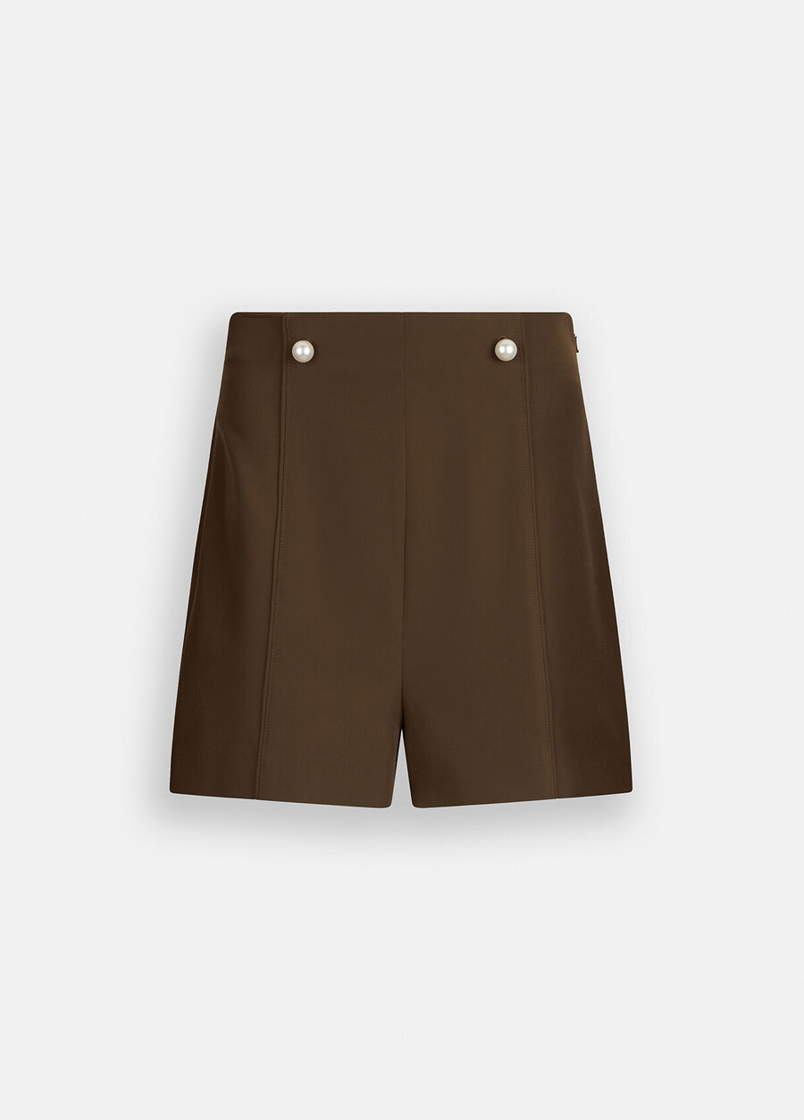 short à perles