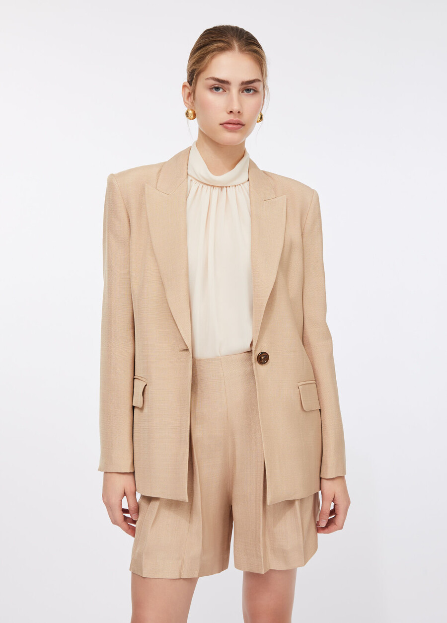 blazer avec détails en dentelle
