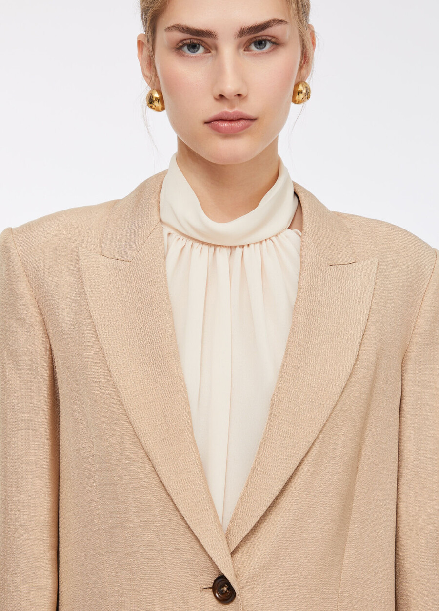 blazer avec détails en dentelle