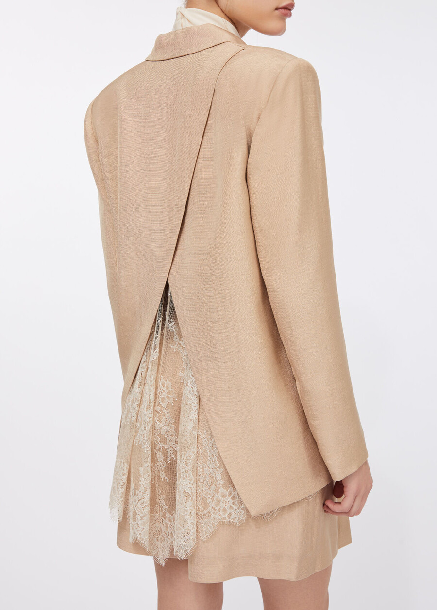 blazer avec détails en dentelle