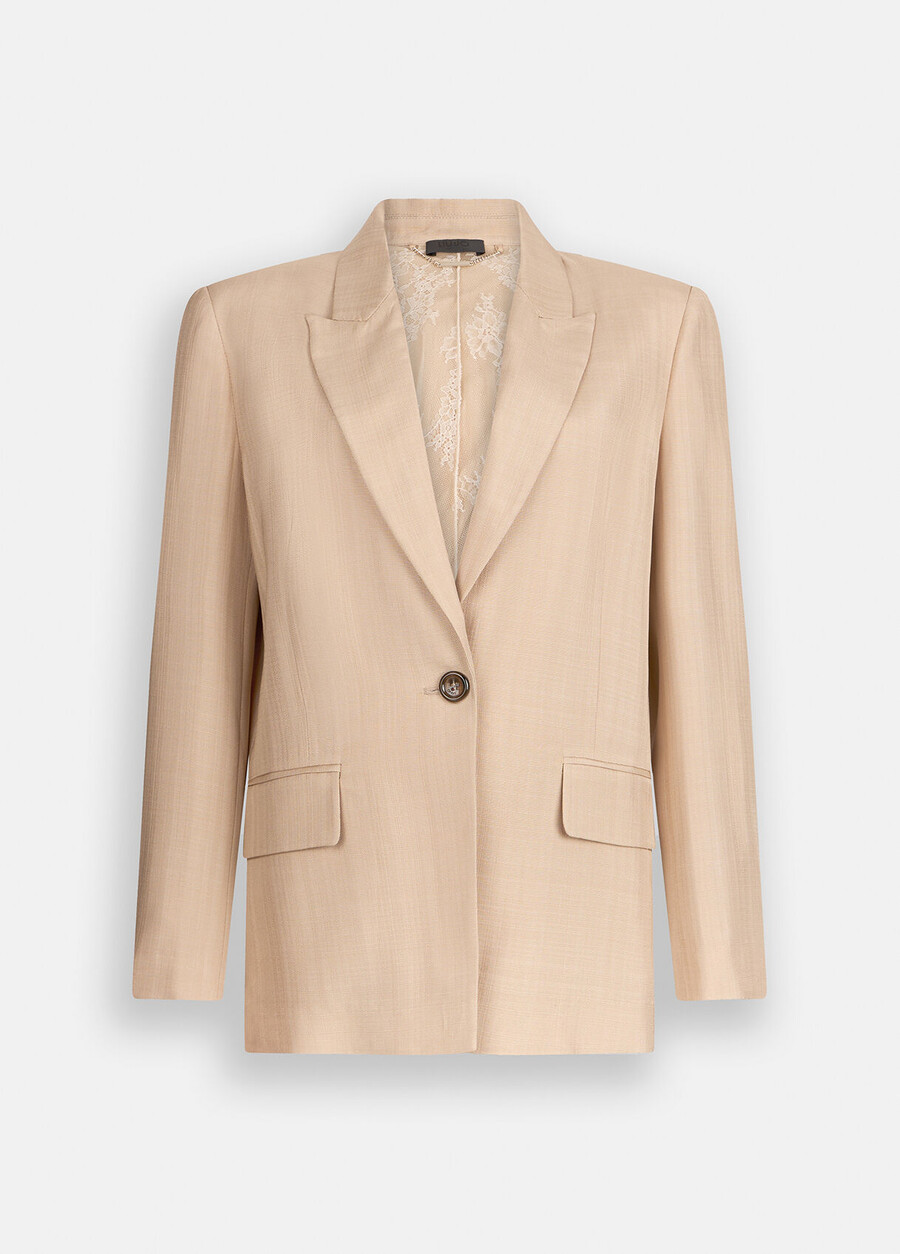 blazer avec détails en dentelle