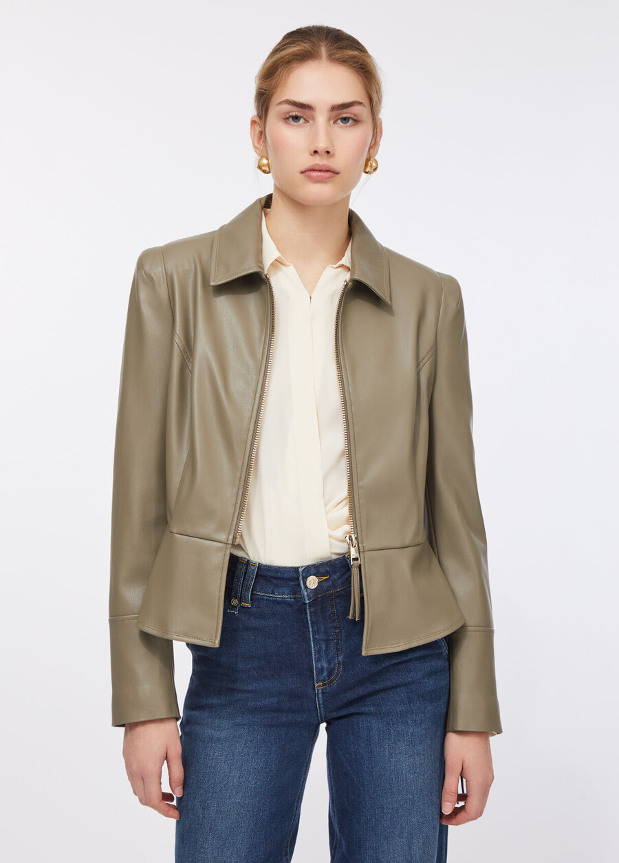 veste cintrée à effet enduit