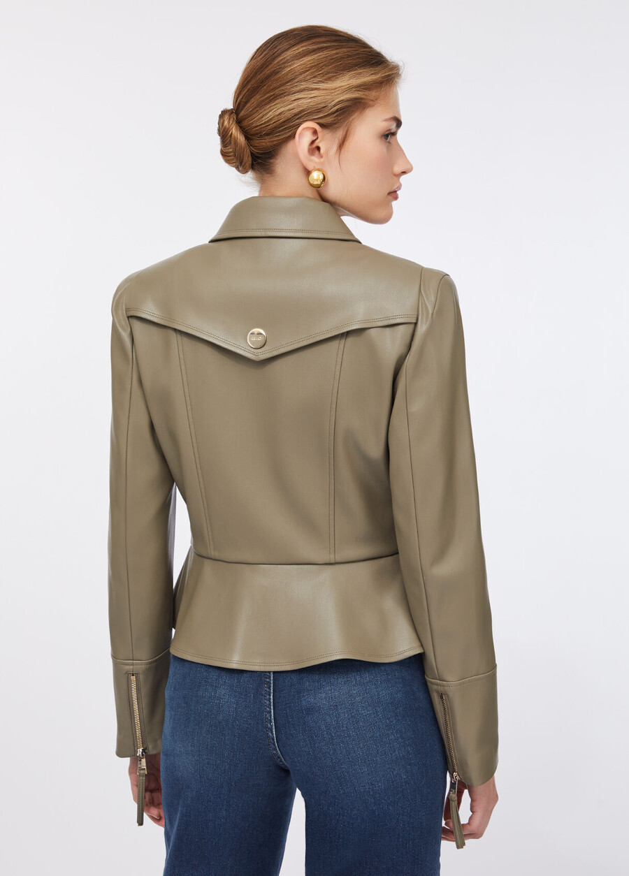 veste cintrée à effet enduit
