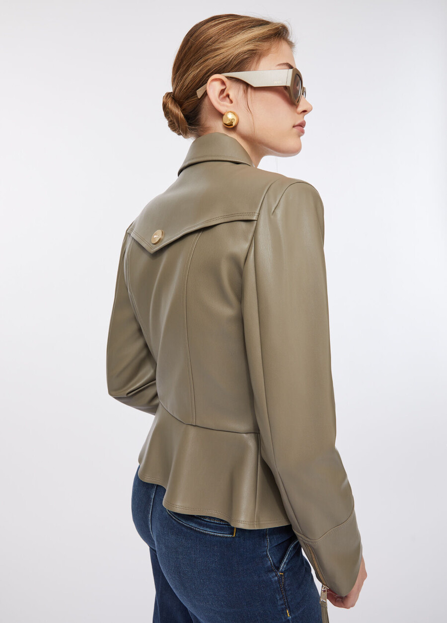 veste cintrée à effet enduit