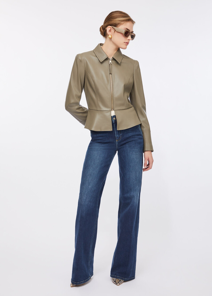 veste cintrée à effet enduit