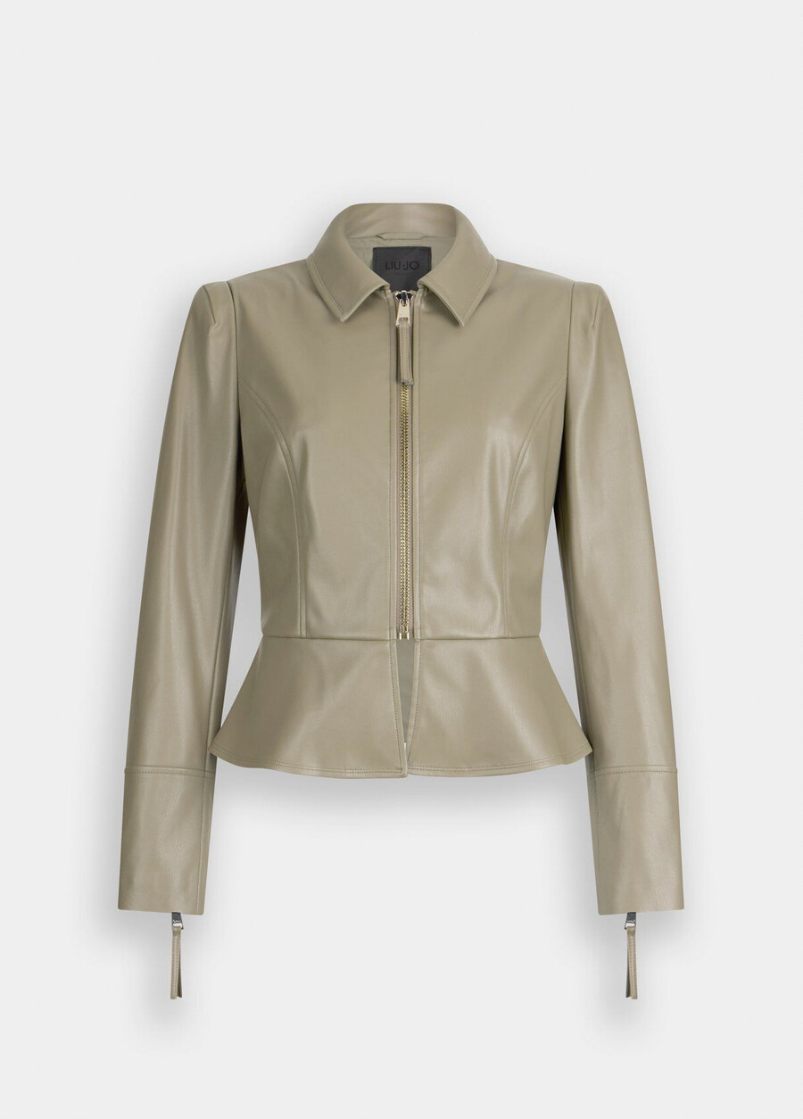 veste cintrée à effet enduit