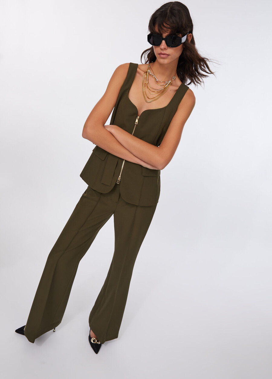 pantalon évasé élégant