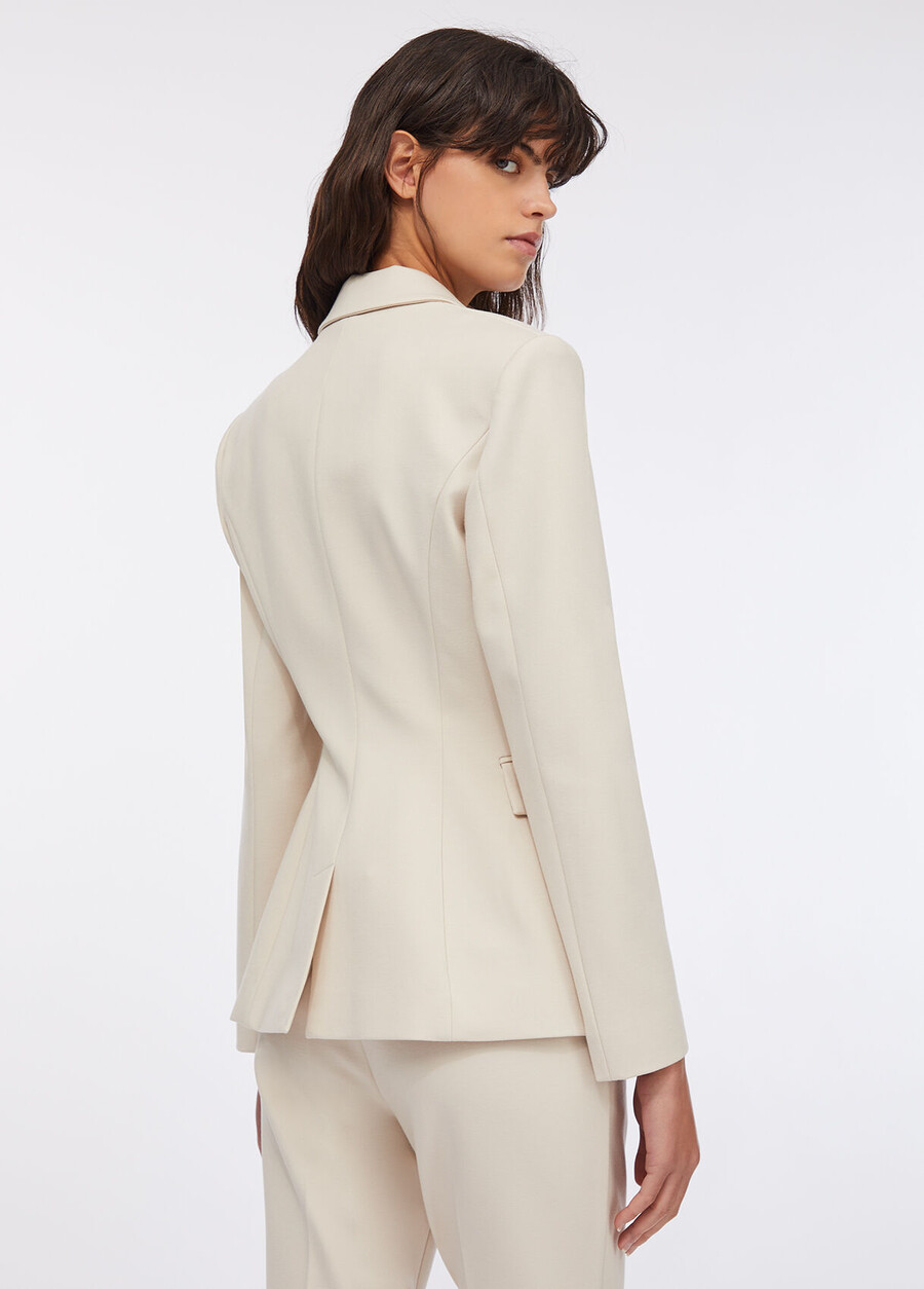 blazer avec détail de broche