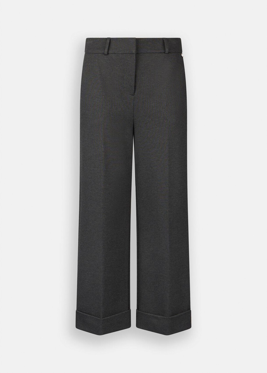 pantalon court à plis