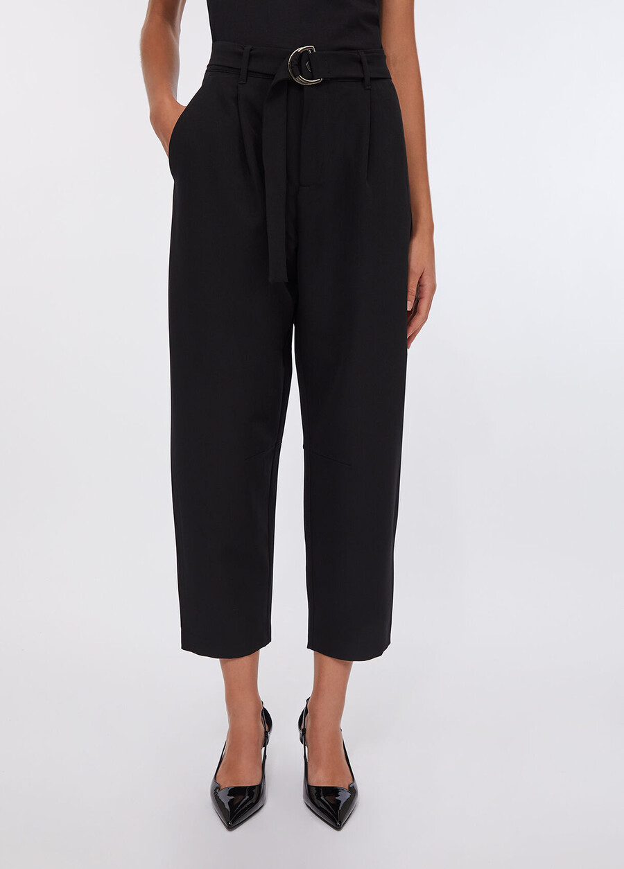 pantalon bouffant à pinces