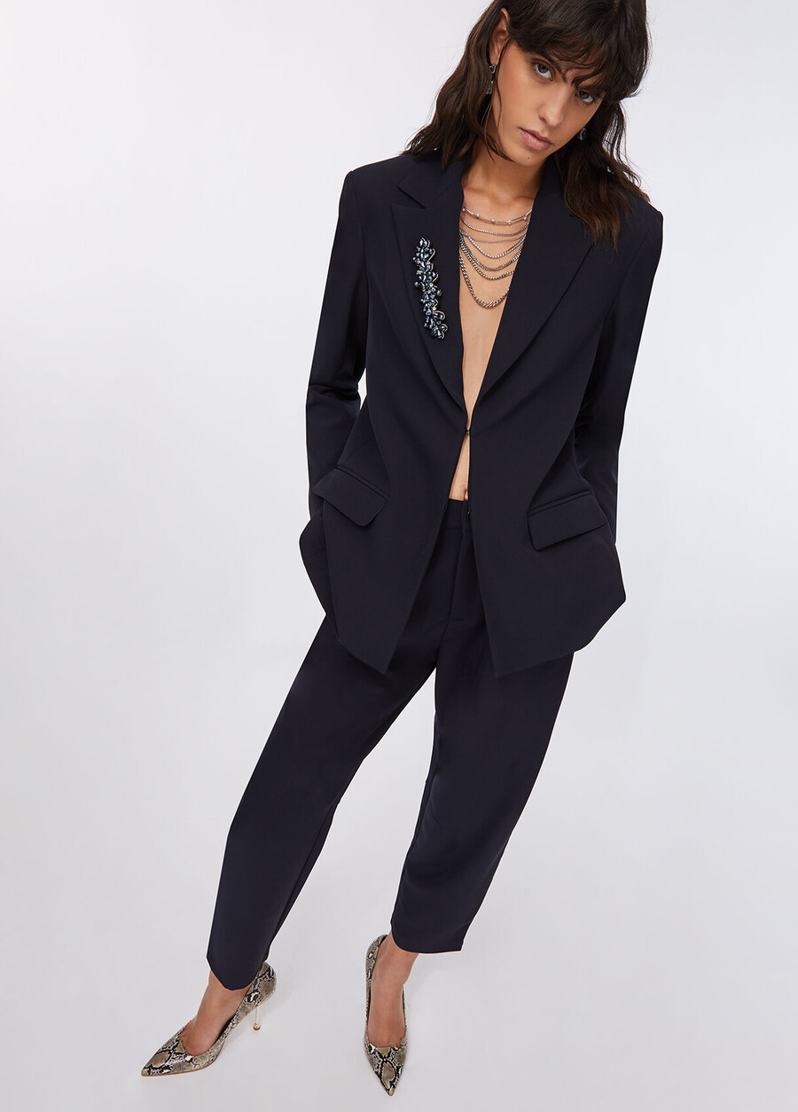 pantalon bouffant à pinces
