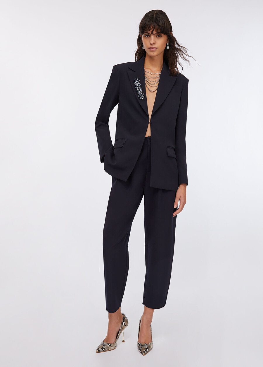 pantalon bouffant à pinces