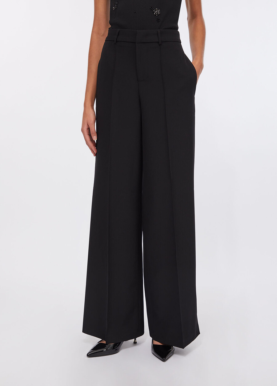 pantalon évasé avec fentes