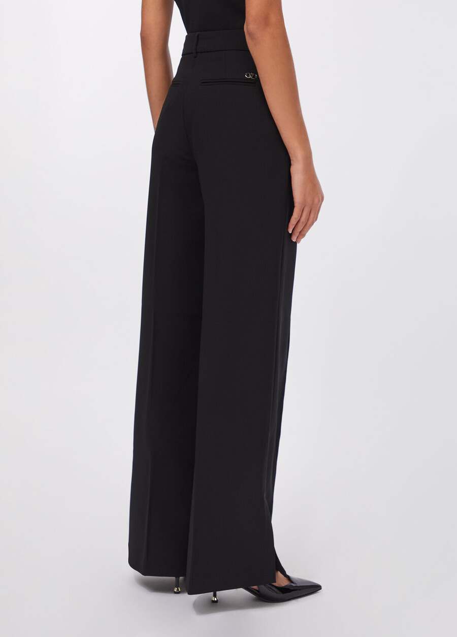 pantalon évasé avec fentes