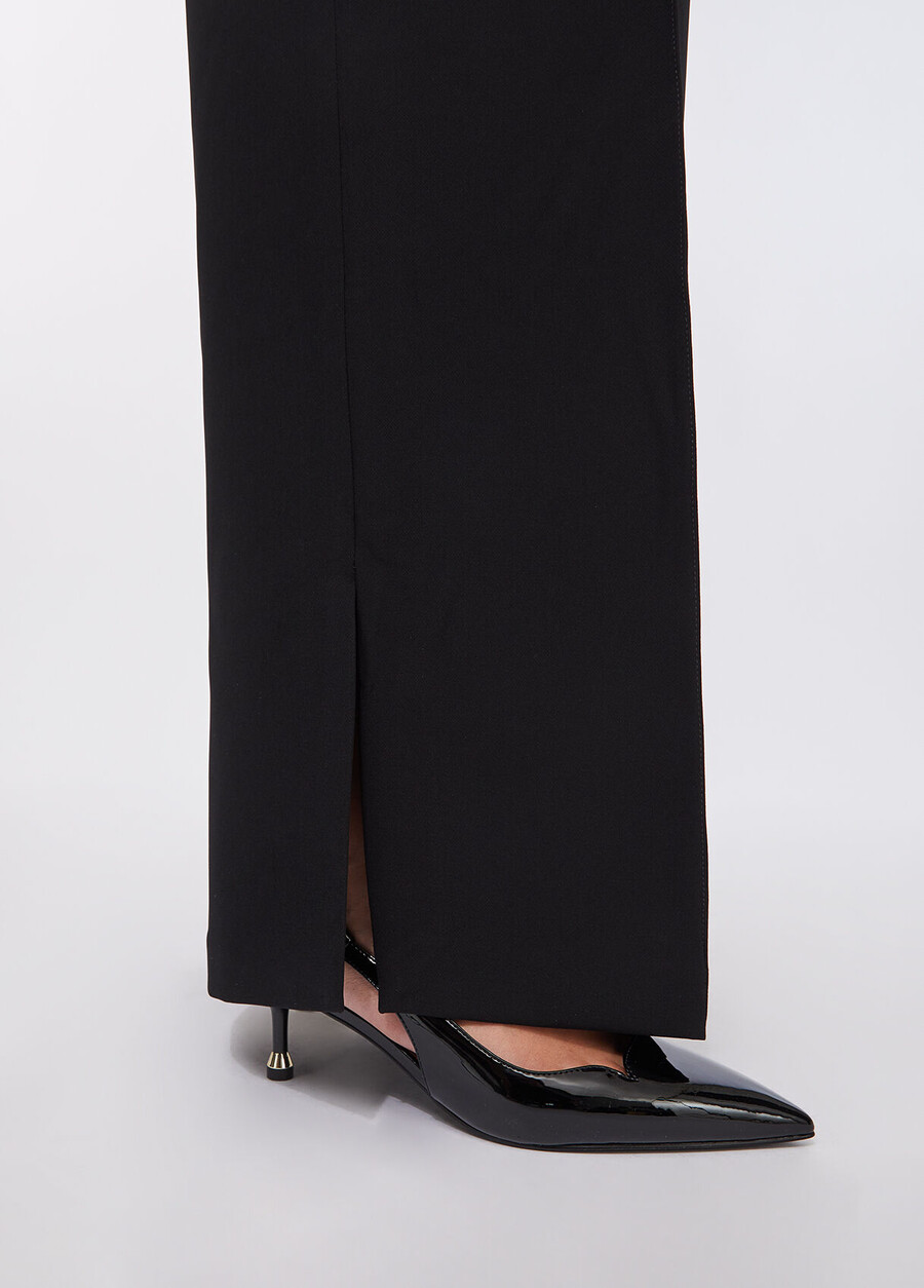 pantalon évasé avec fentes