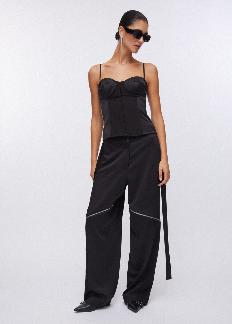 bustier en satin