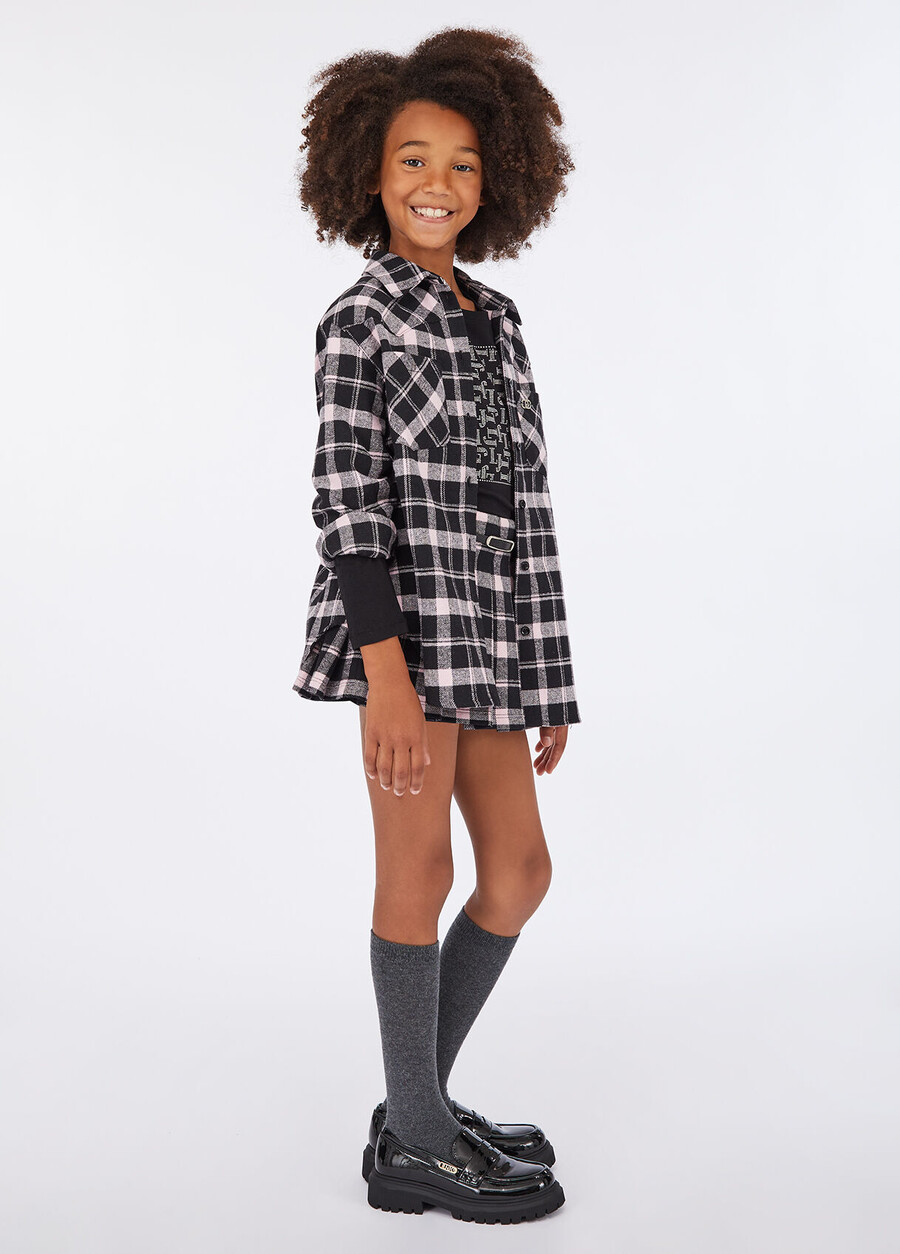 chemise en coton à carreaux