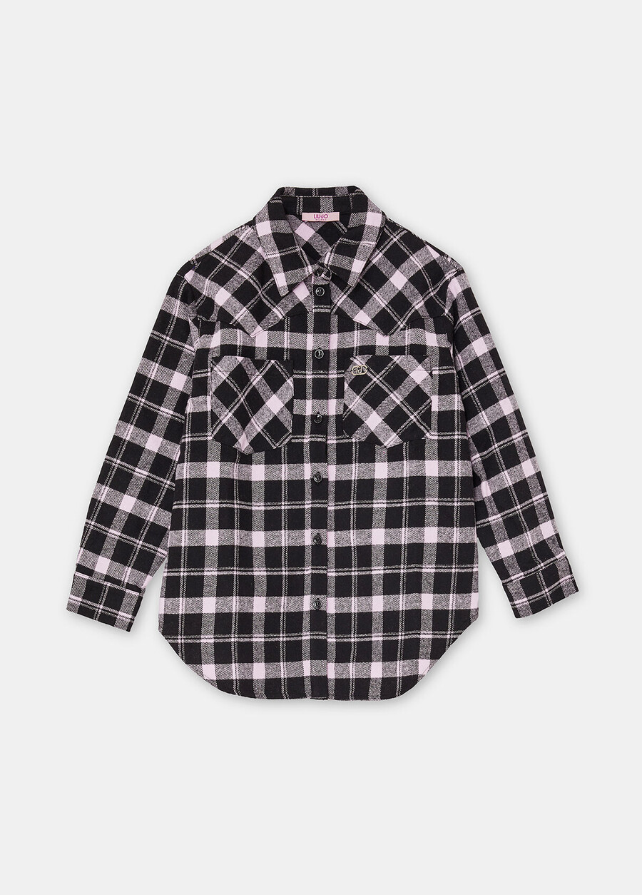 chemise en coton à carreaux