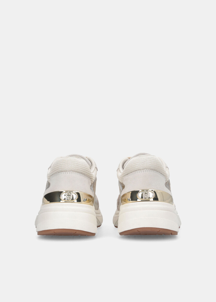 baskets en daim et mesh
