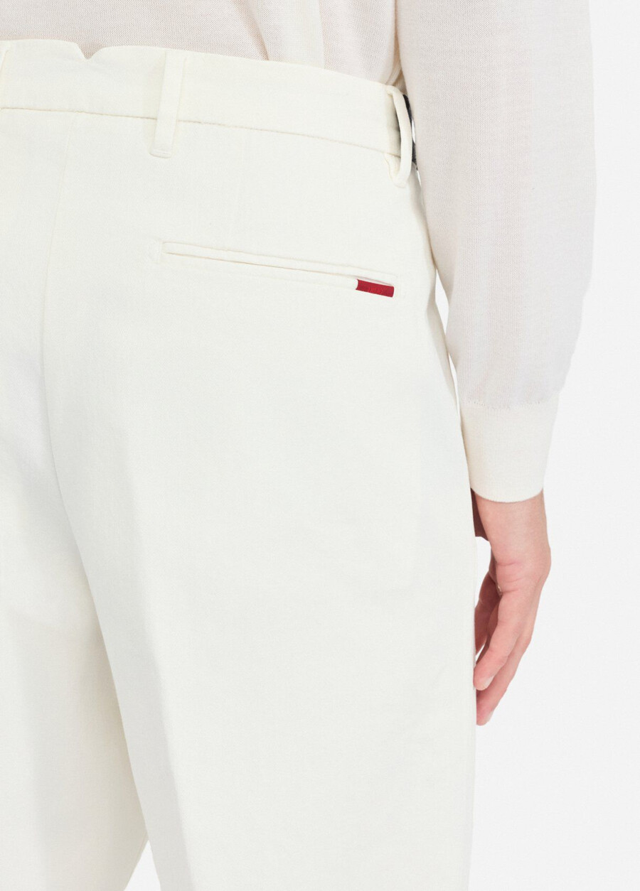 pantalon en coton avec ceinture