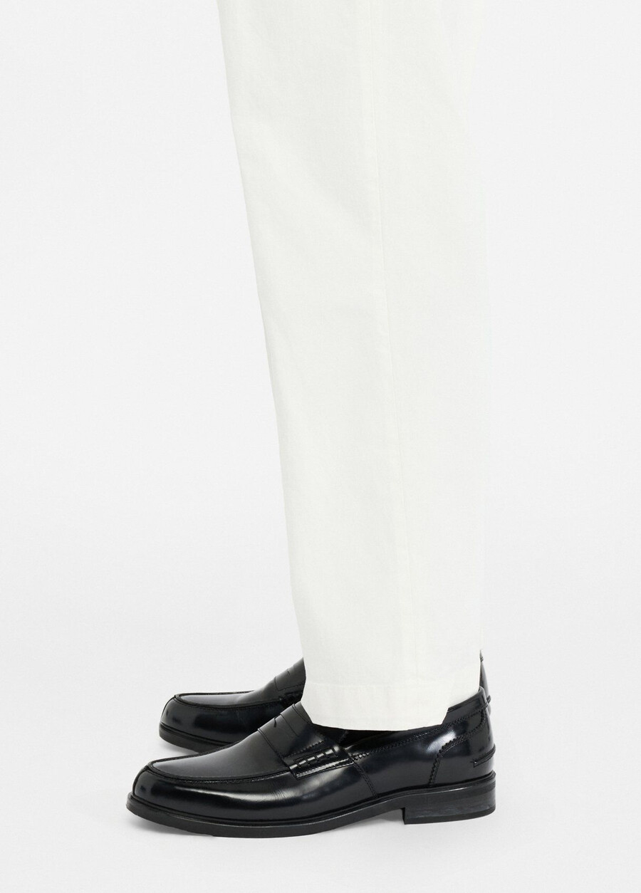pantalon en coton avec ceinture