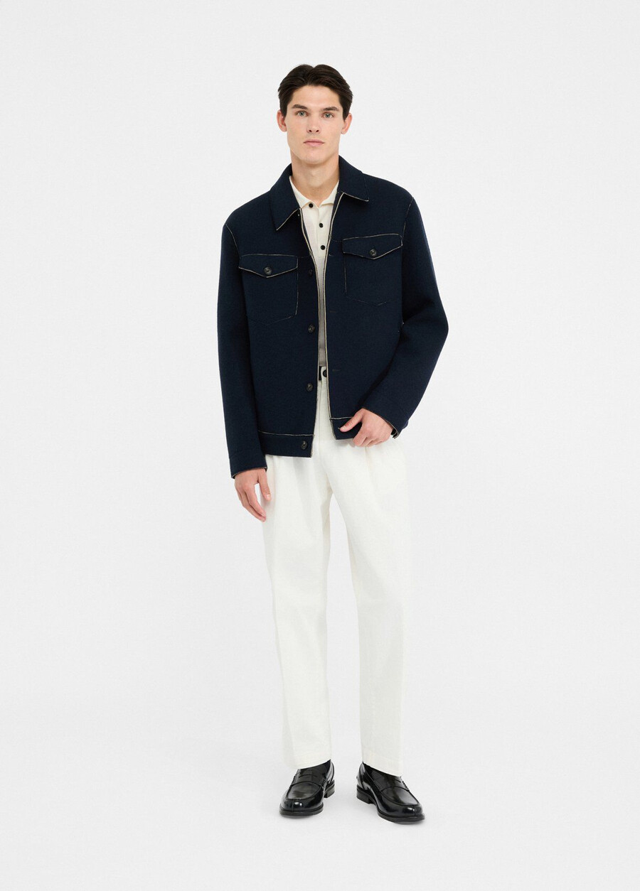 pantalon en coton avec ceinture