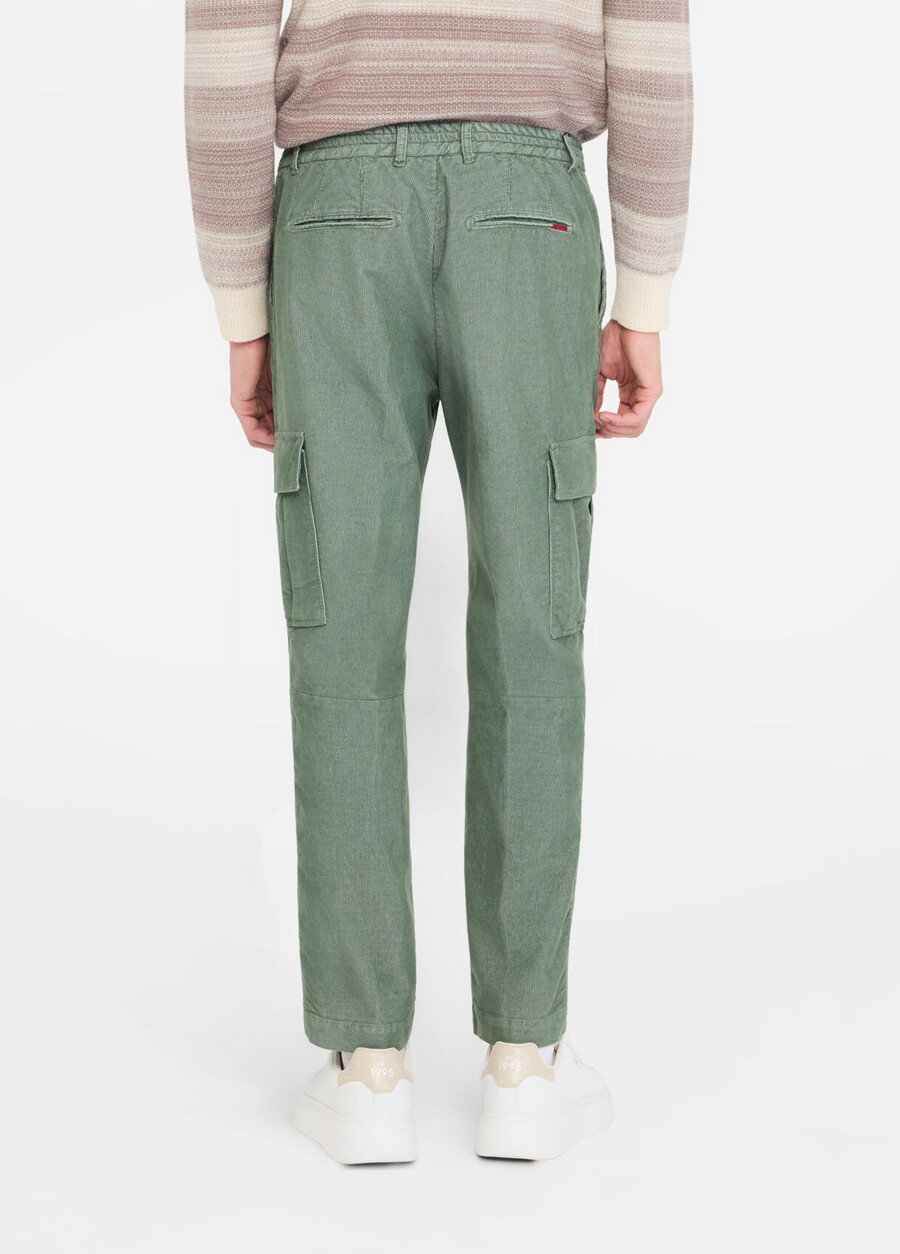pantalon cargo en velours