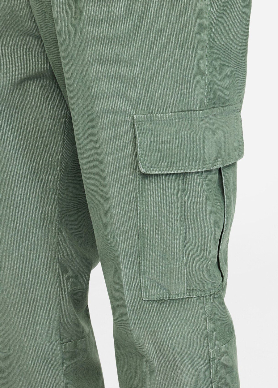 pantalon cargo en velours