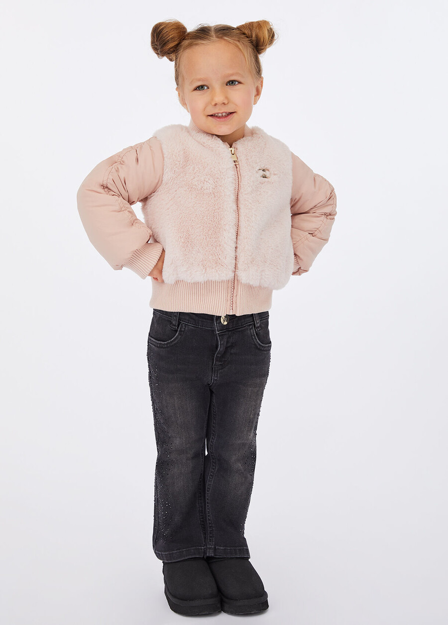 jeans en coton avec strass
