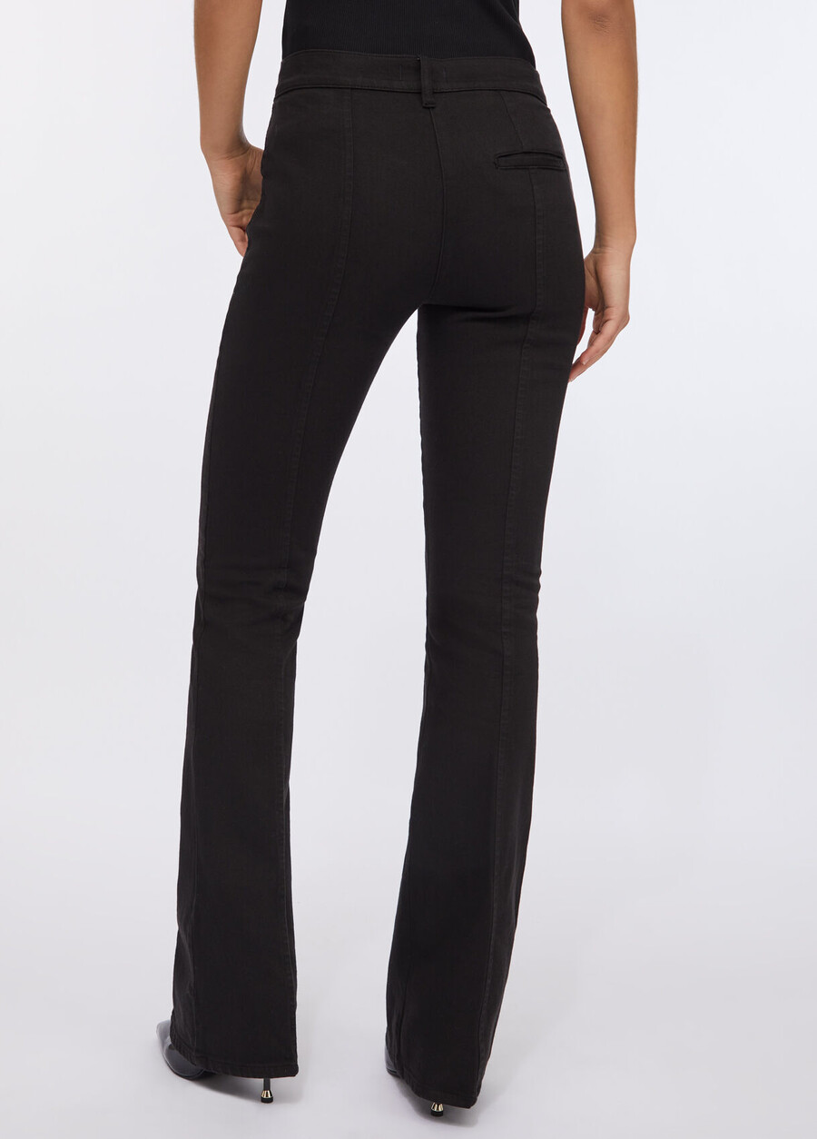 pantalon évasé en coton bull