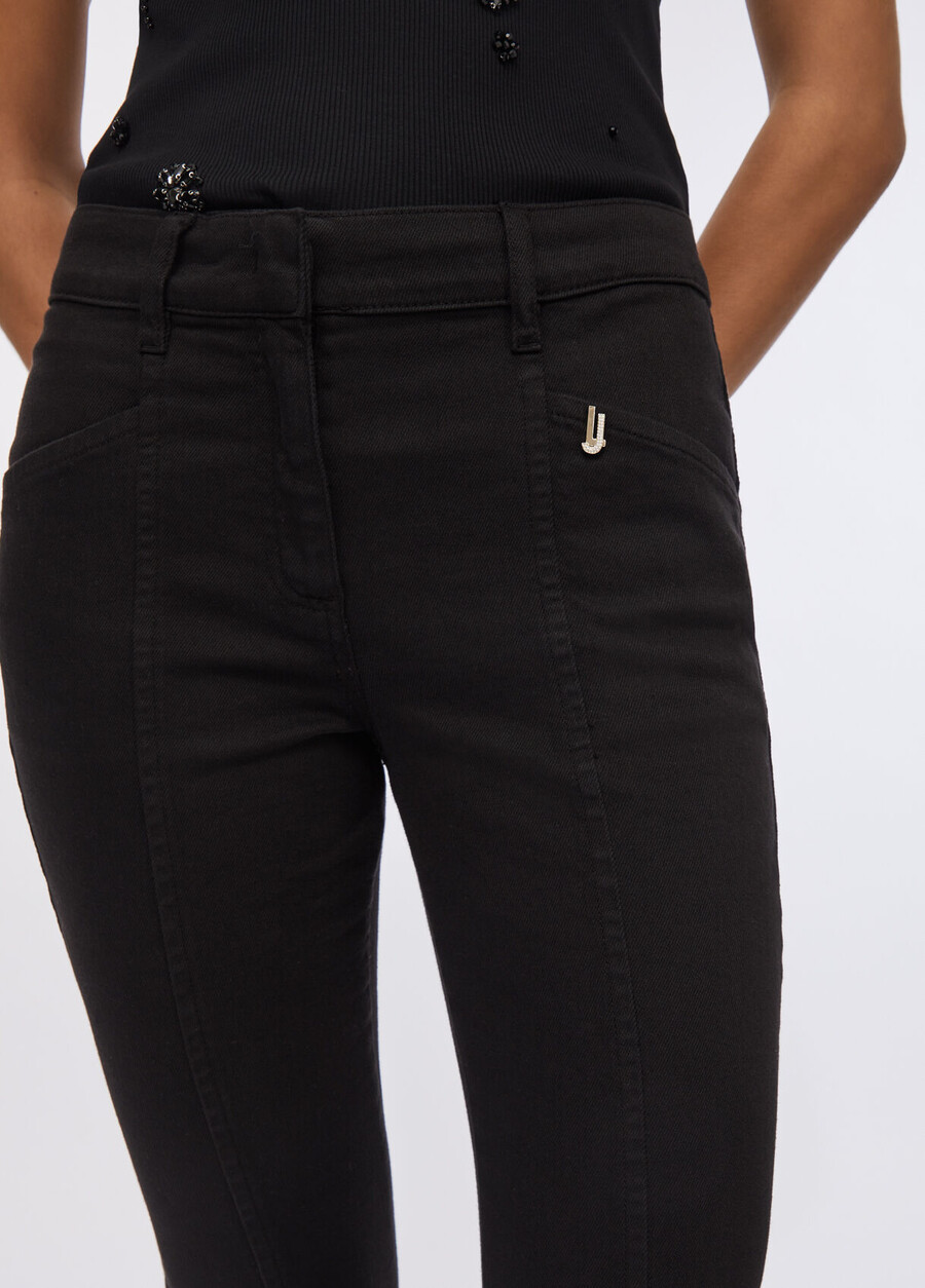 pantalon évasé en coton bull