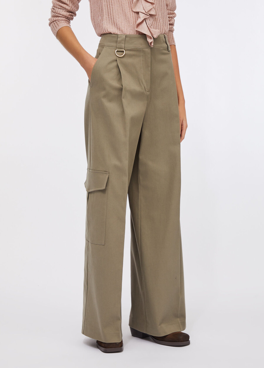 pantalon cargo en coton