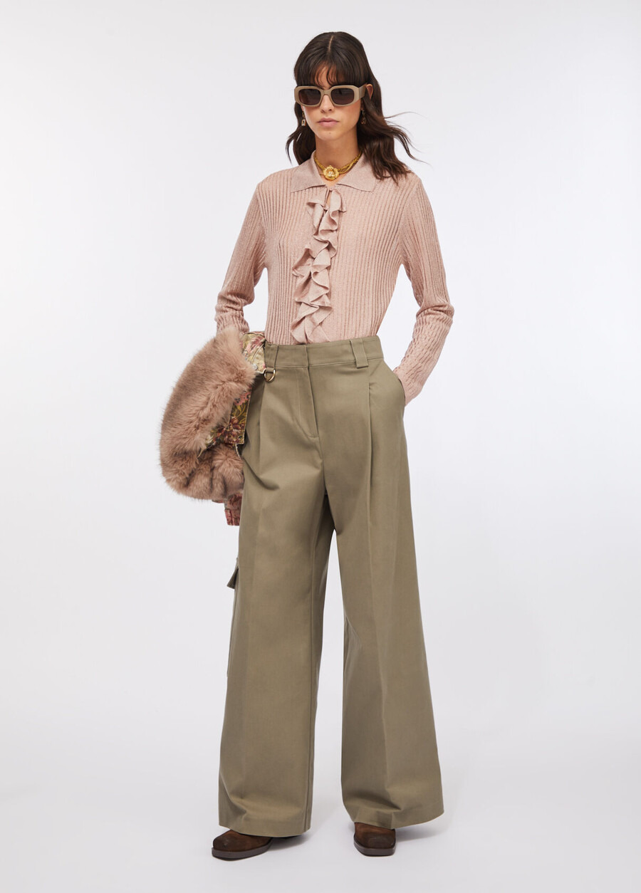 pantalon cargo en coton
