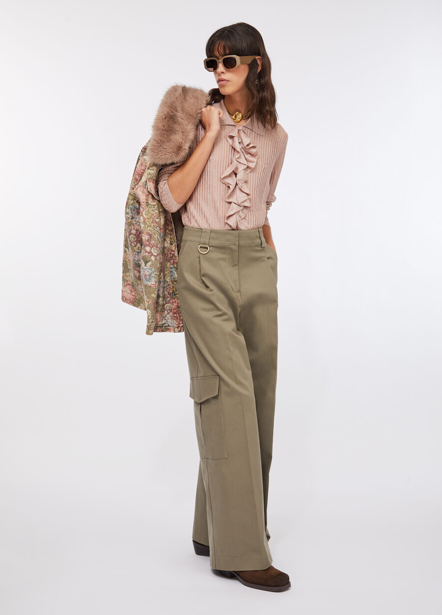 pantalon cargo en coton