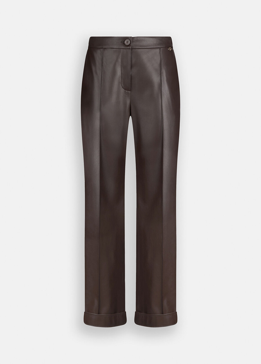 pantalon en tissu enduit