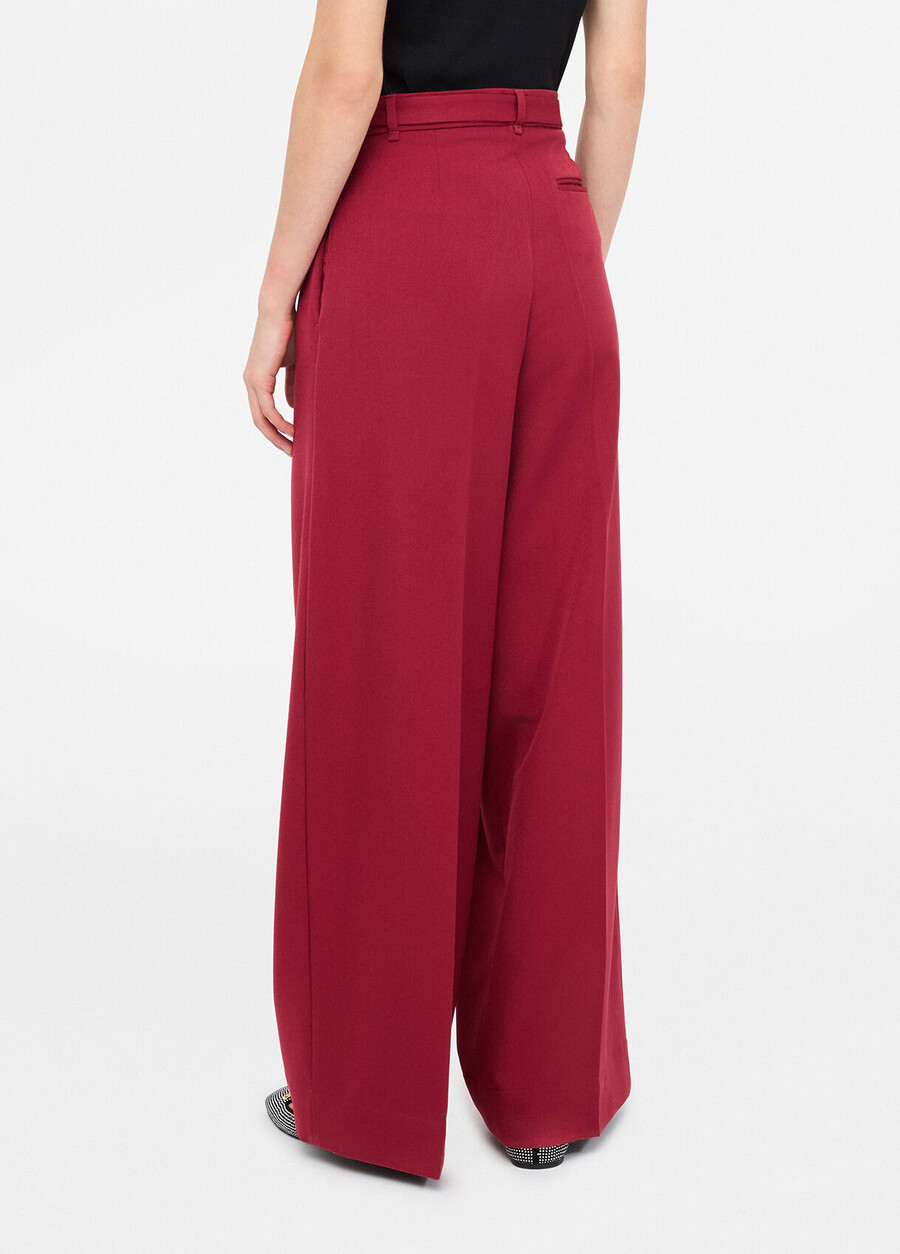 pantalon palazzo avec ceinture