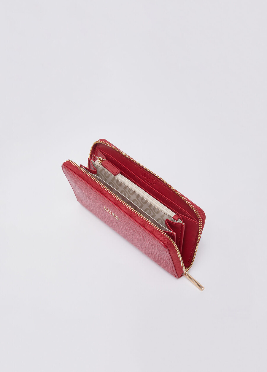 portefeuille monogrammé grand format