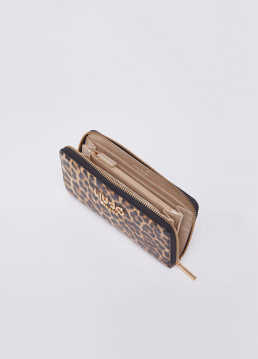 portefeuille à grand motif animal